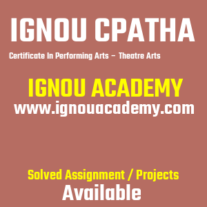 IGNOU CPATHA SOLVED ASSIGNMENT 2025